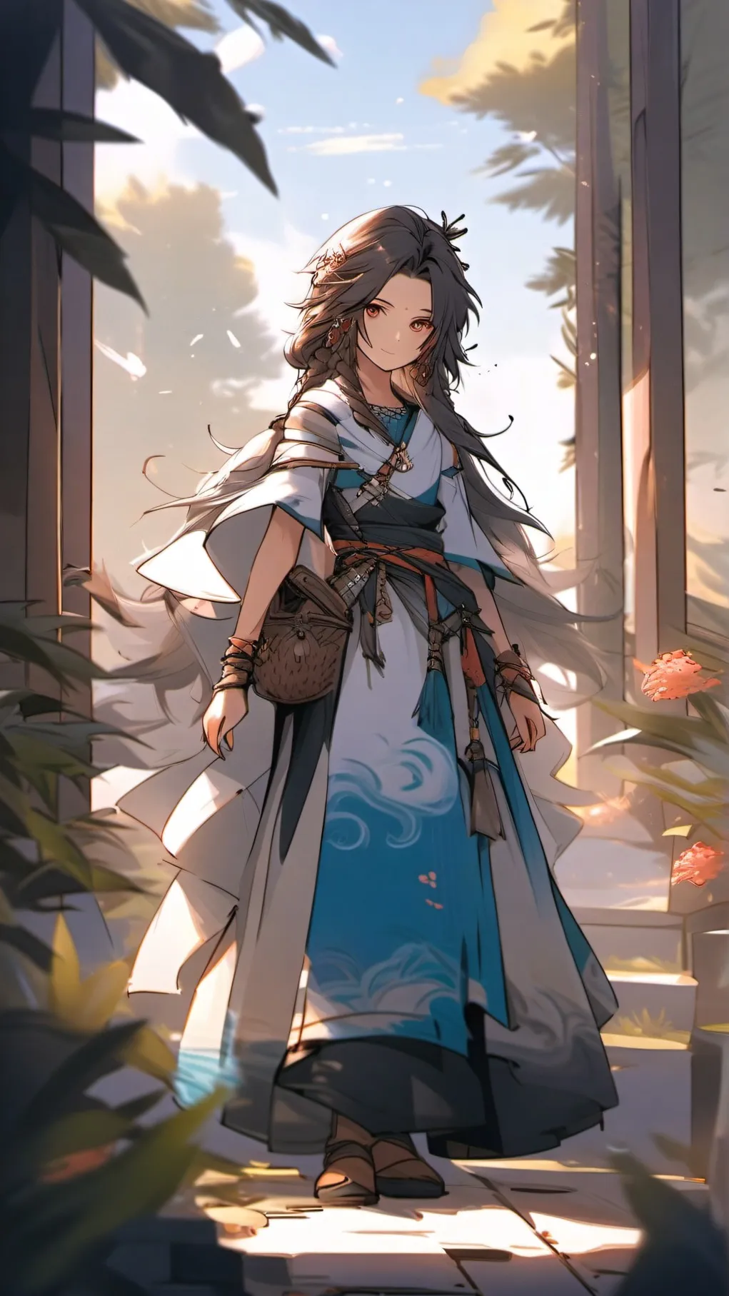 ai character: fairy school background