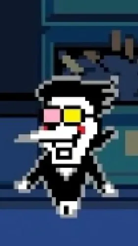 ai character: Spamton G. Spamton background