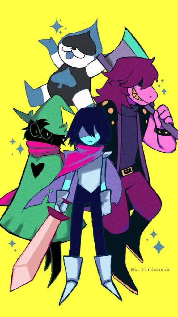 ai character: Equipo Deltarune background