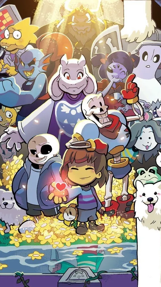 ai character: Undertale camping background