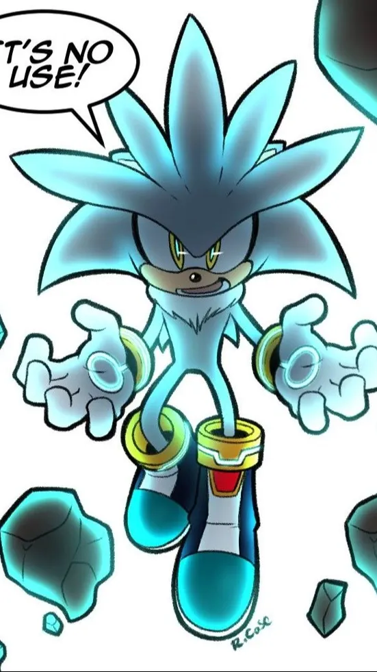 ai character: Silver el erizo background