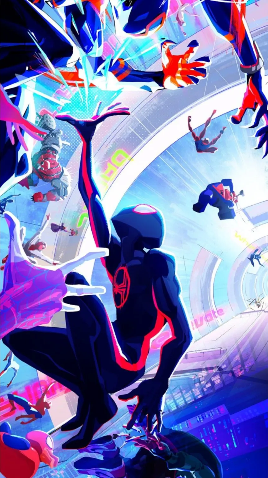 ai character: El Spider-verse background