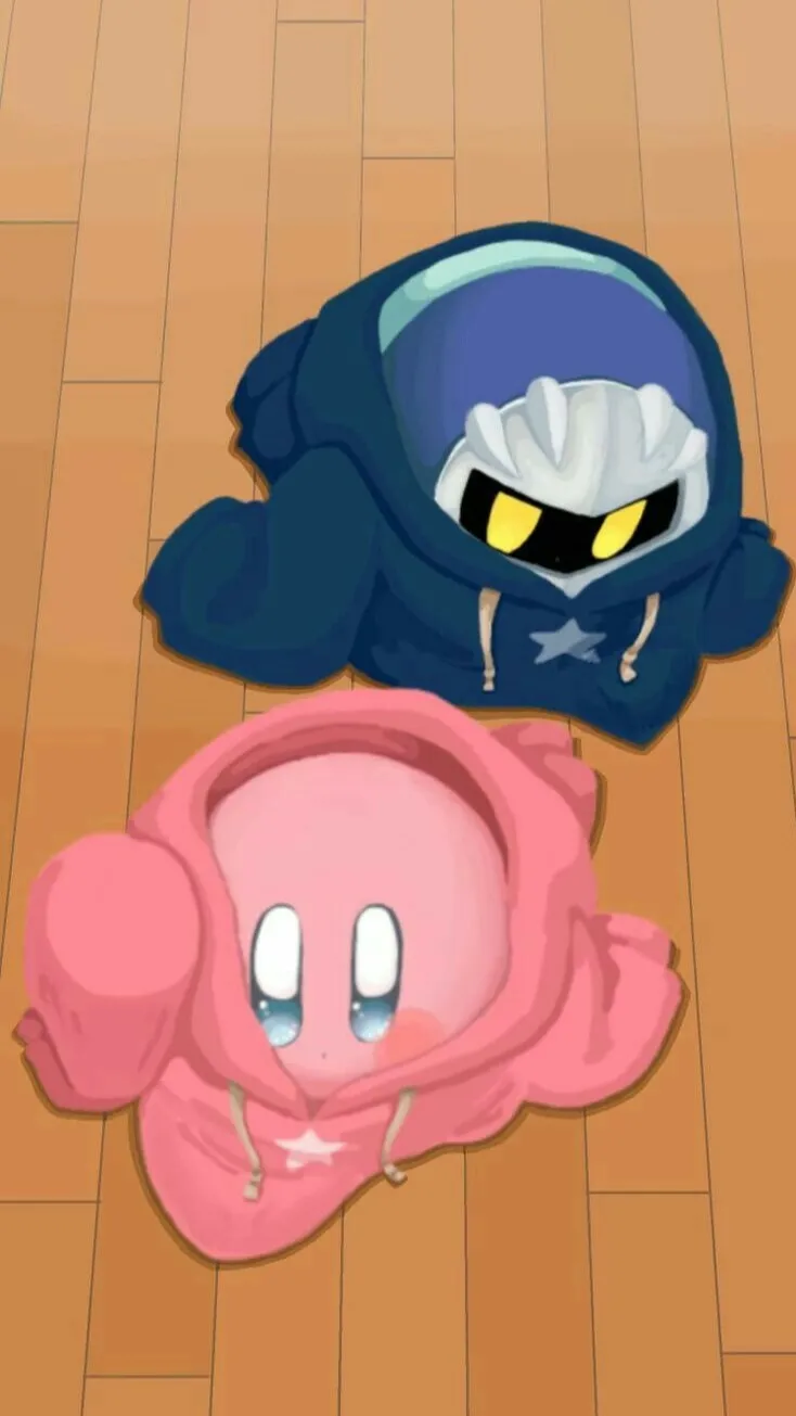 ai character: Kirby & MetaKnight background