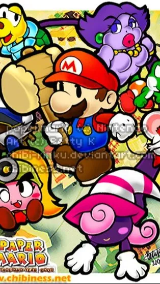 ai character: Paper Mario background