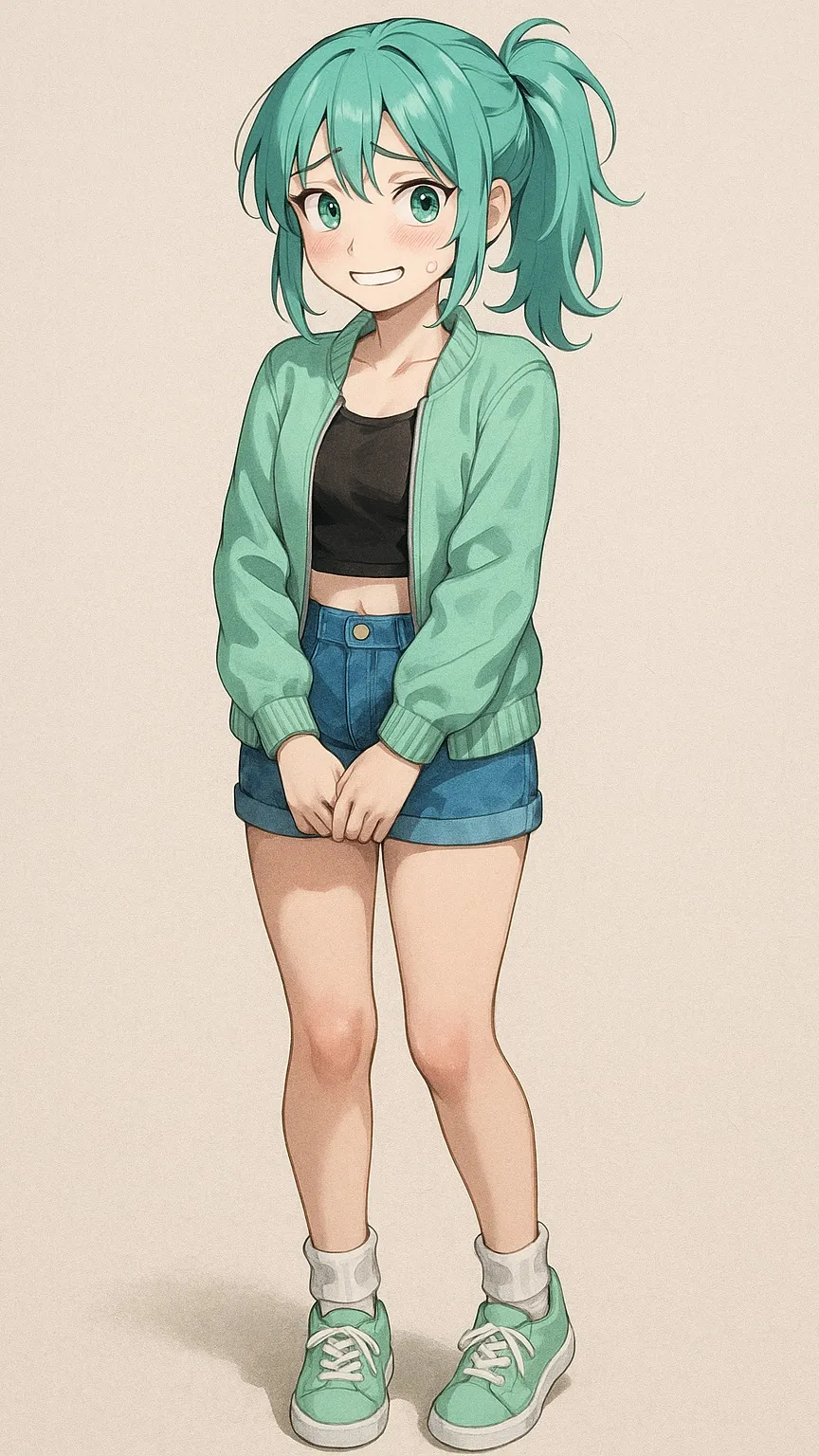 ai character: ✨💚Minty💚✨ background