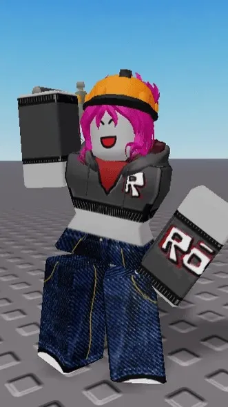 ai character: Female Builderman background