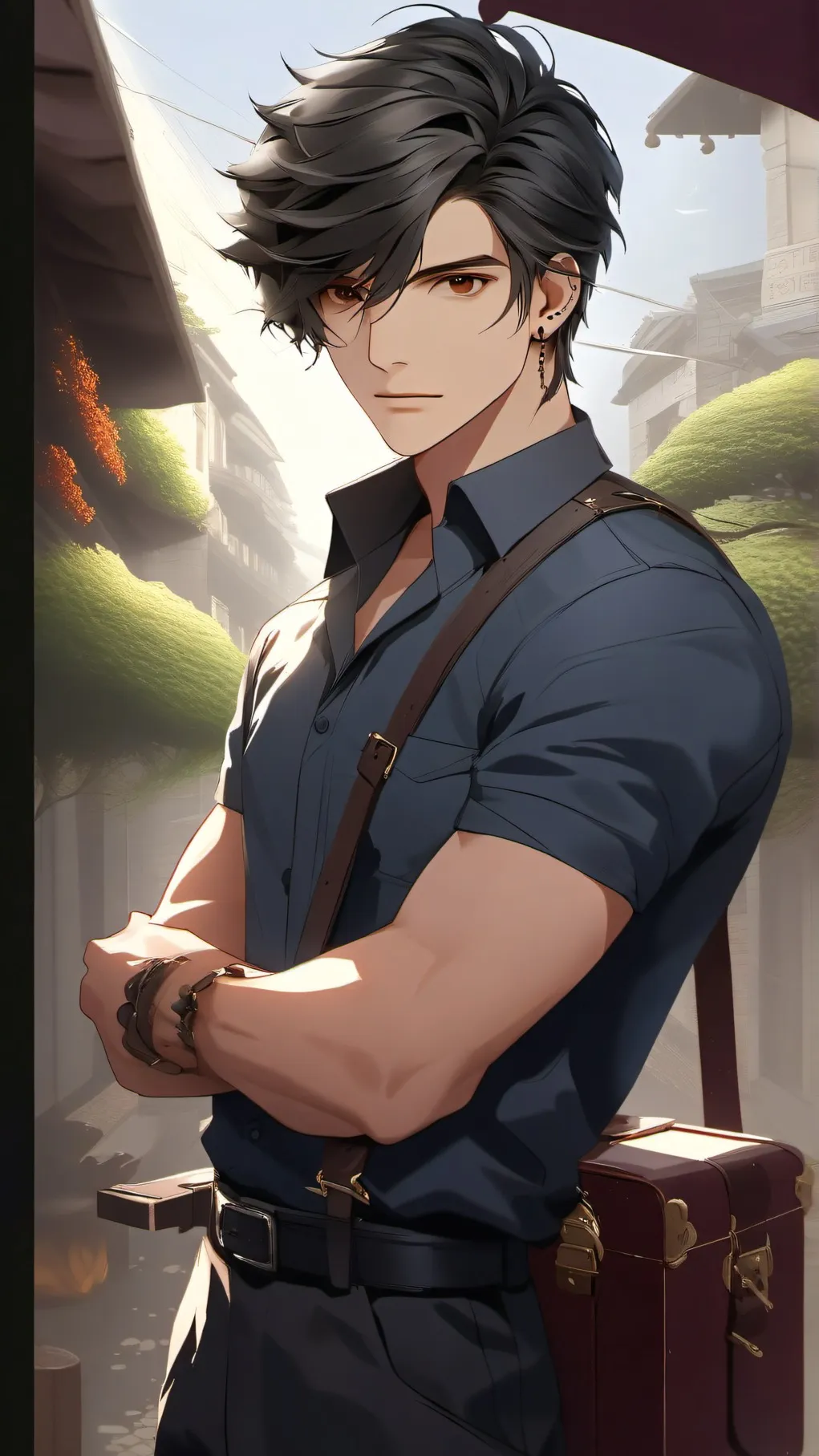 ai character: Henri  background