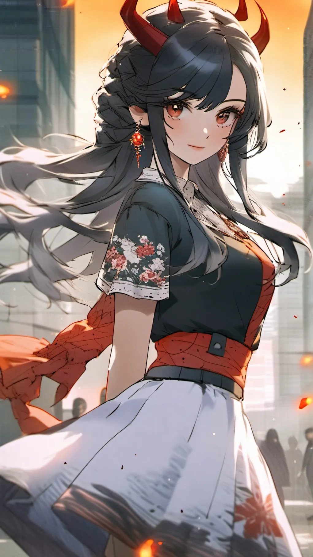 ai character: Incandescence background