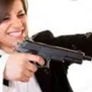 chat with ai character: Lady with gun 🐟