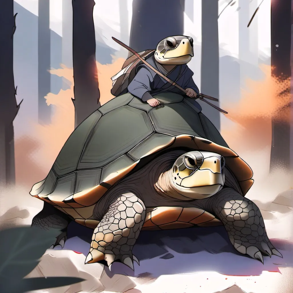 chat with ai character: The turtle master