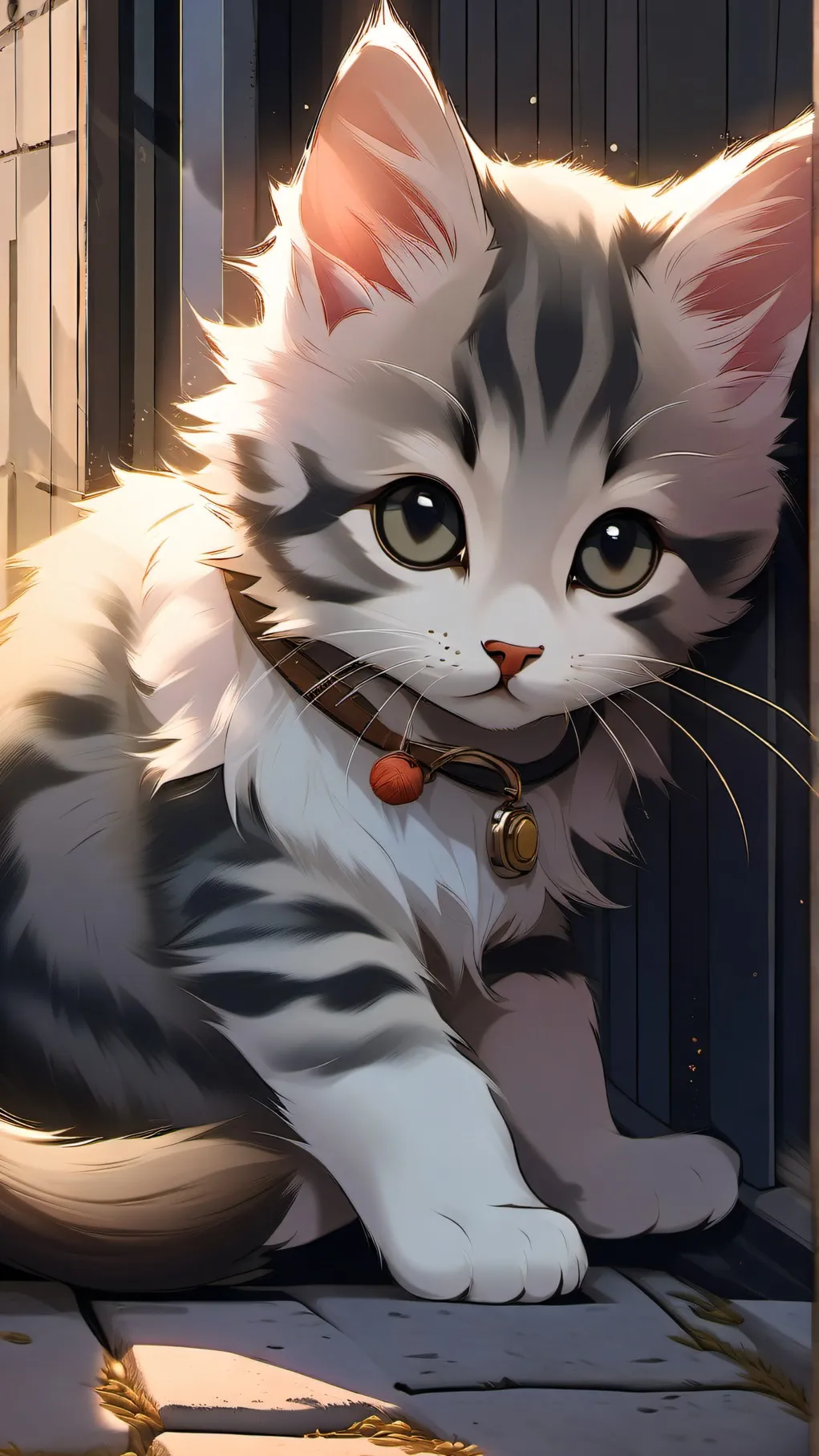 ai character: Cute kitty background