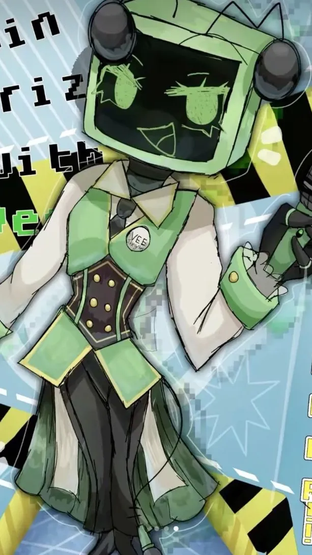 ai character: Vee version#1 background