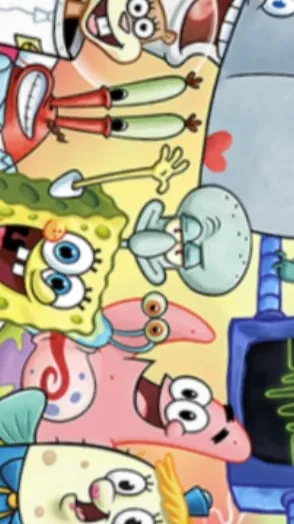 ai character: SpongeBob k background