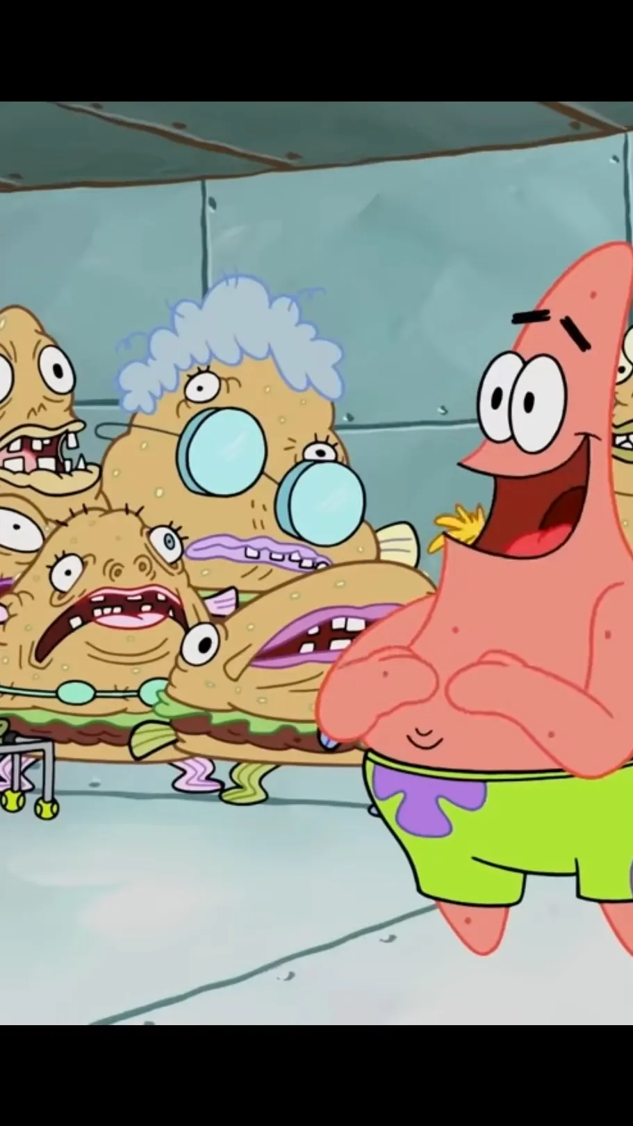 ai character: SpongeBob(infect) background