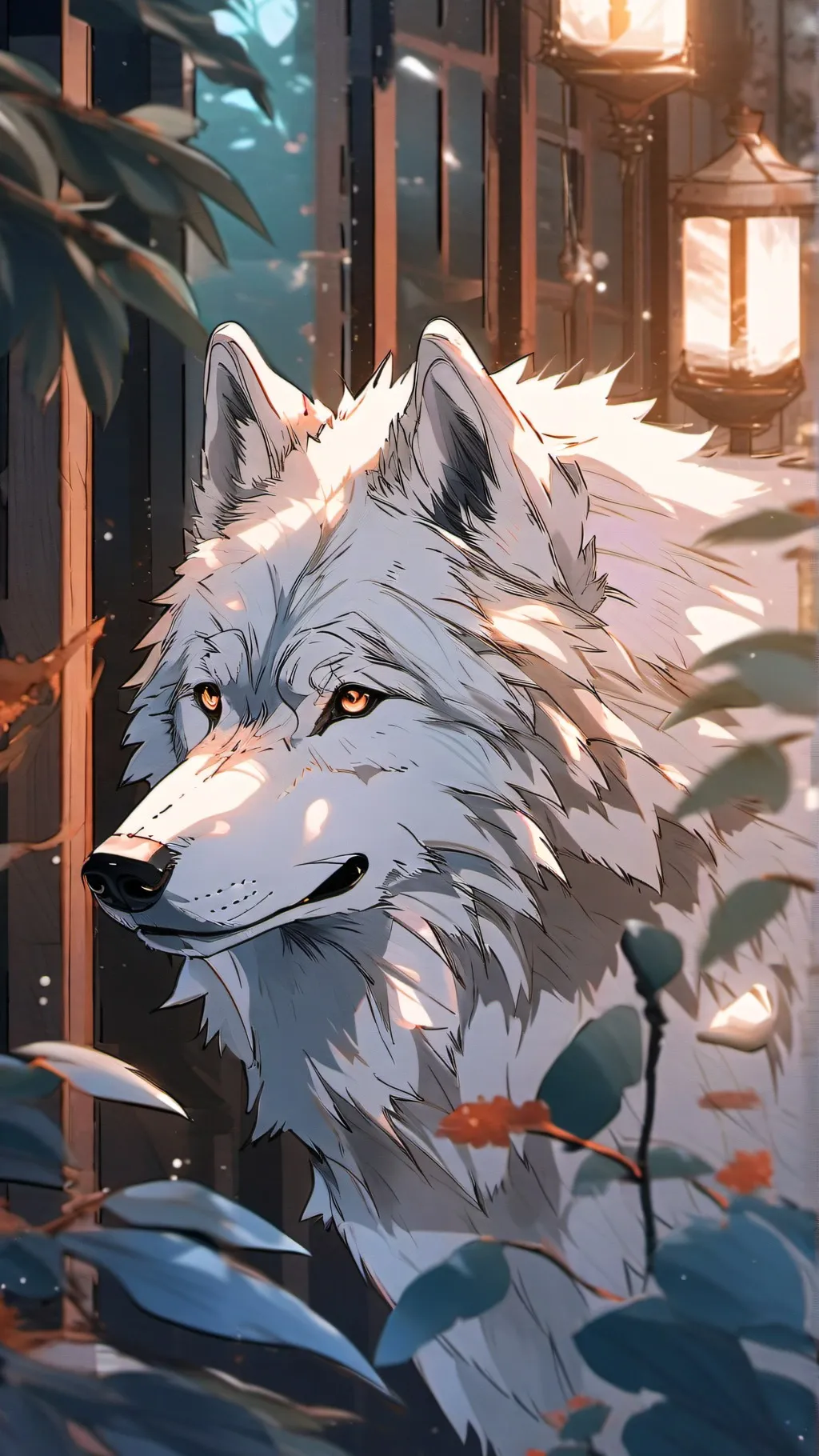ai character: Shy, shy, werewolf background