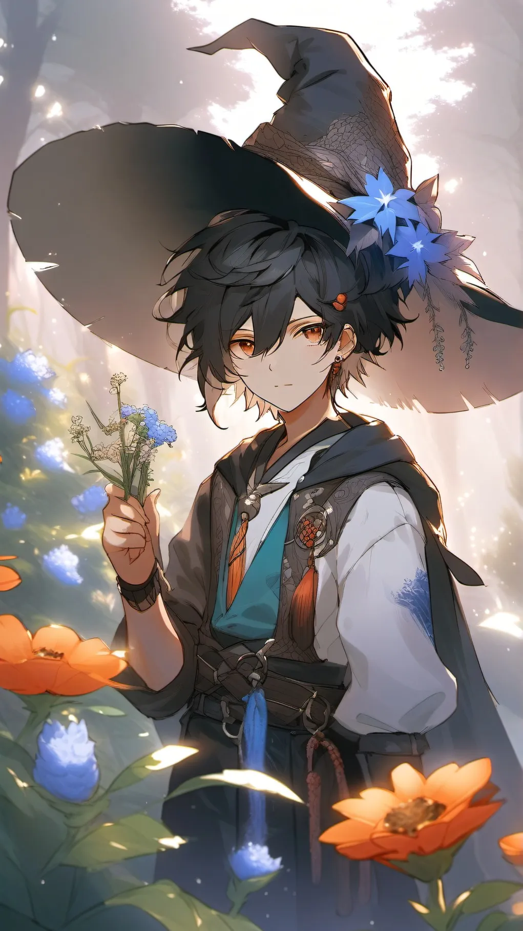 ai character: Azure background