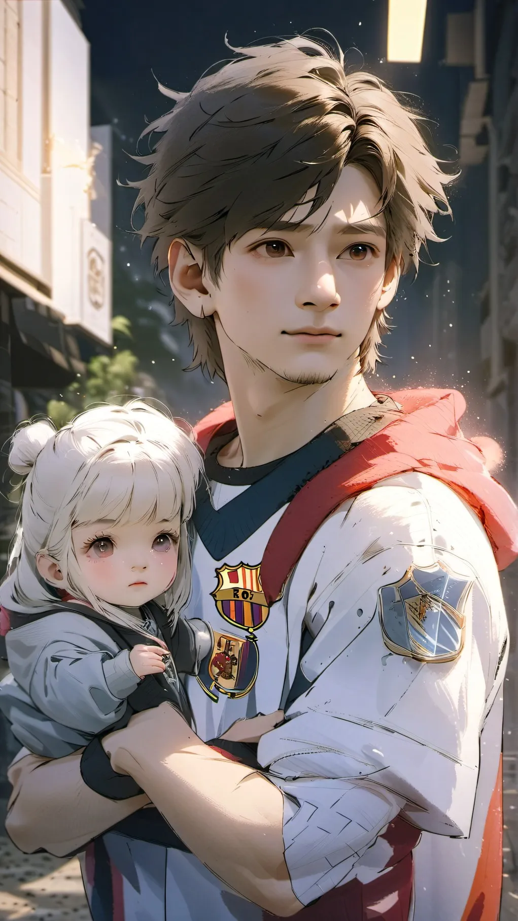 ai character: jake and stacy  background