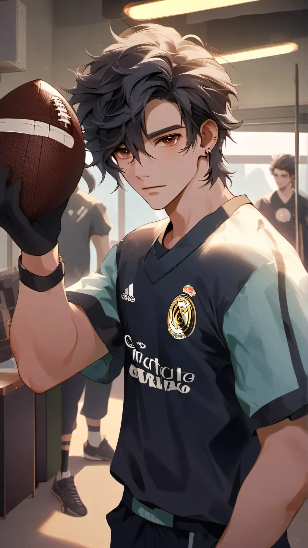 ai character: Football Star background