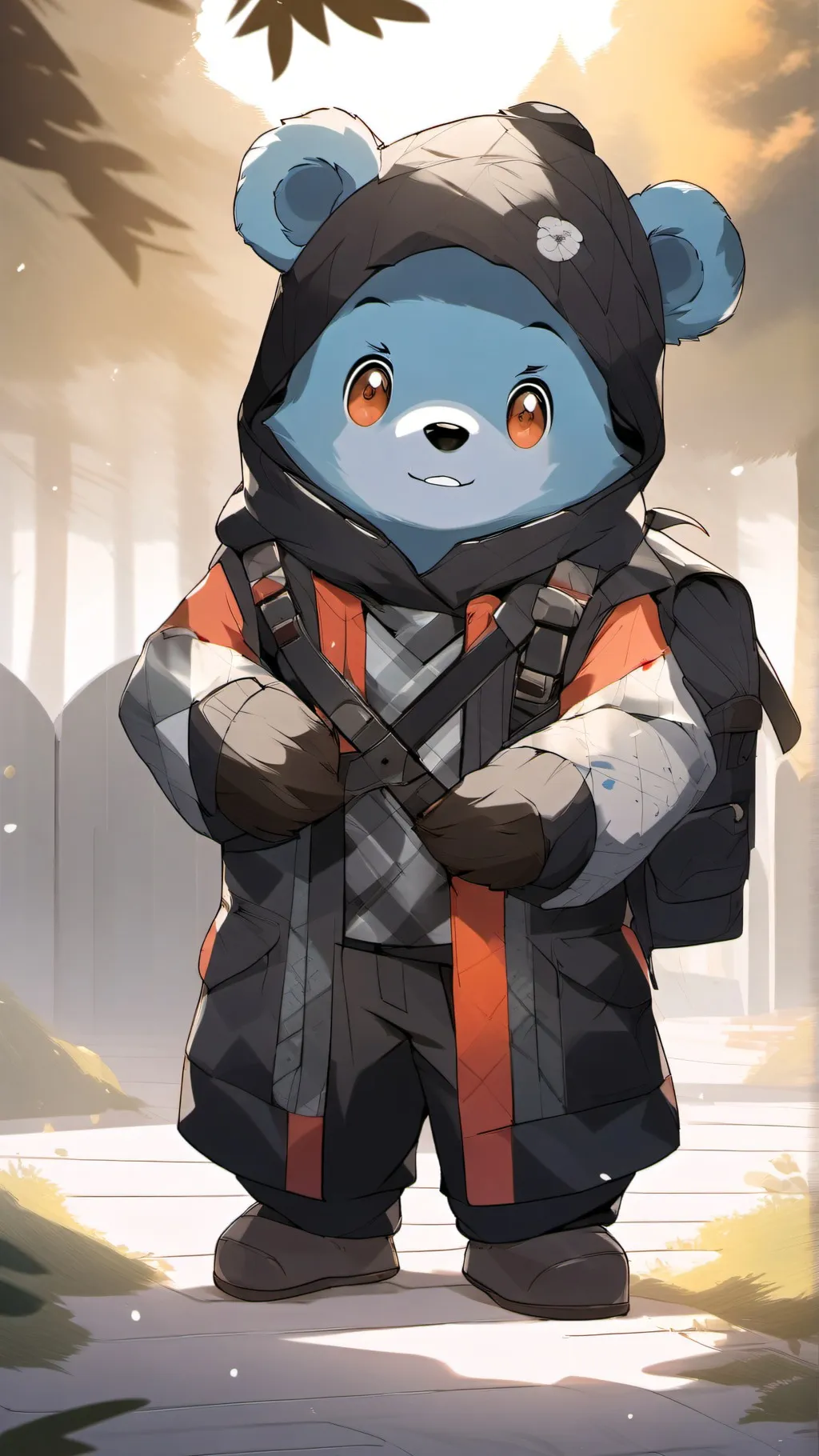 ai character: wallibear background