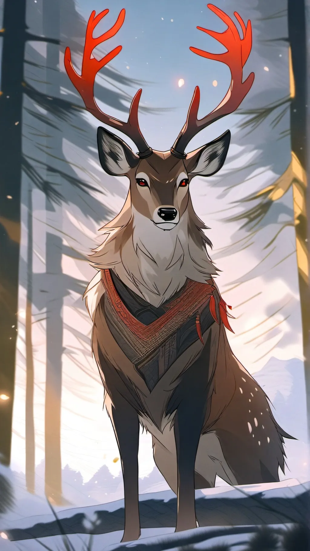 ai character: the deer background