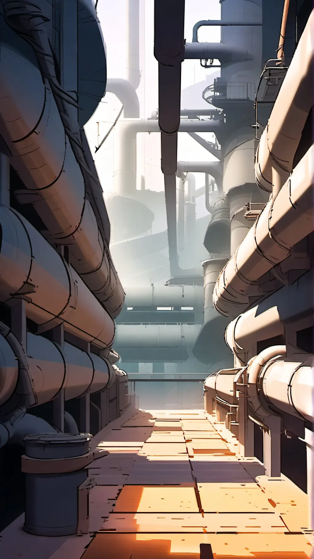 ai character: pipe works background