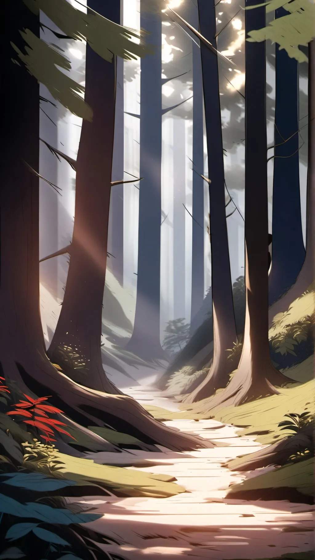 ai character: 99daysinthe_forest background