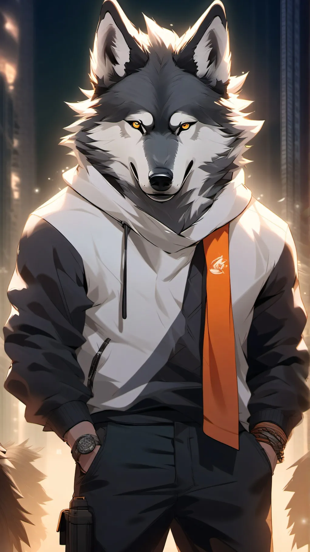 ai character: Spike the Wolf background