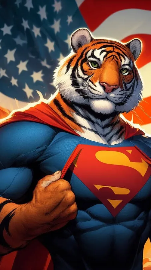 ai character: Super Tiger background
