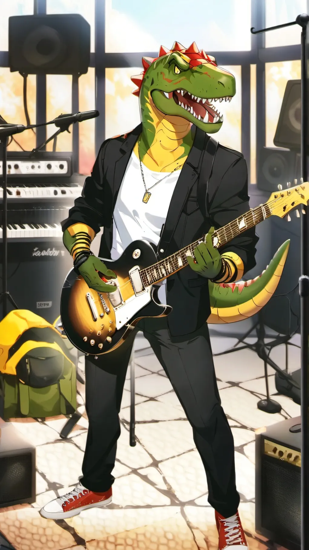 ai character: Roaster Rex  background