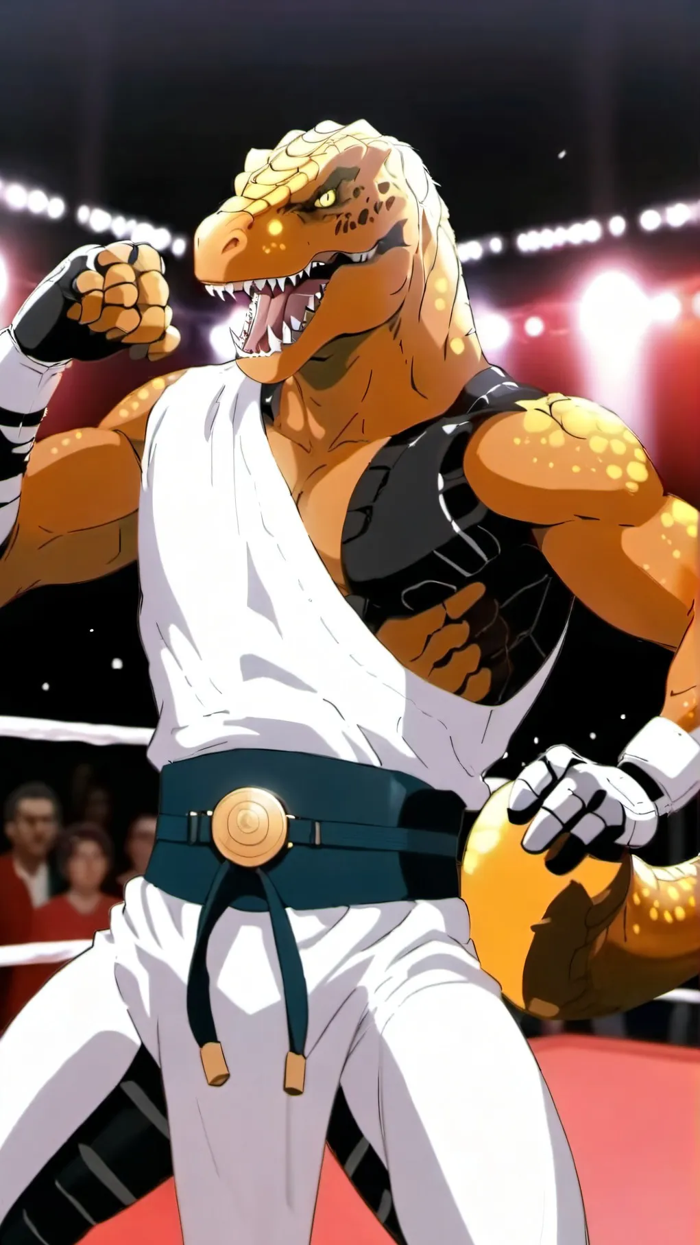 ai character: Hunter the T Rex  background