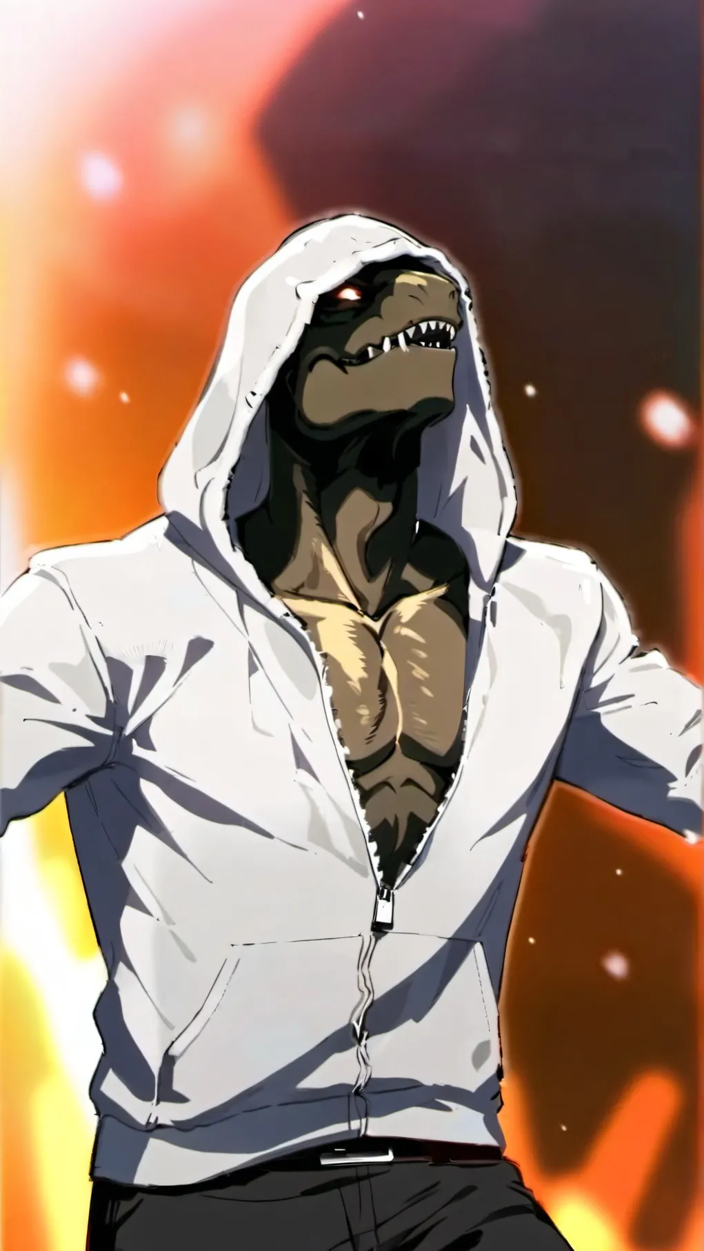 ai character: Secret The T Rex background