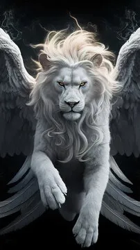 ai character: Angel the Lion background