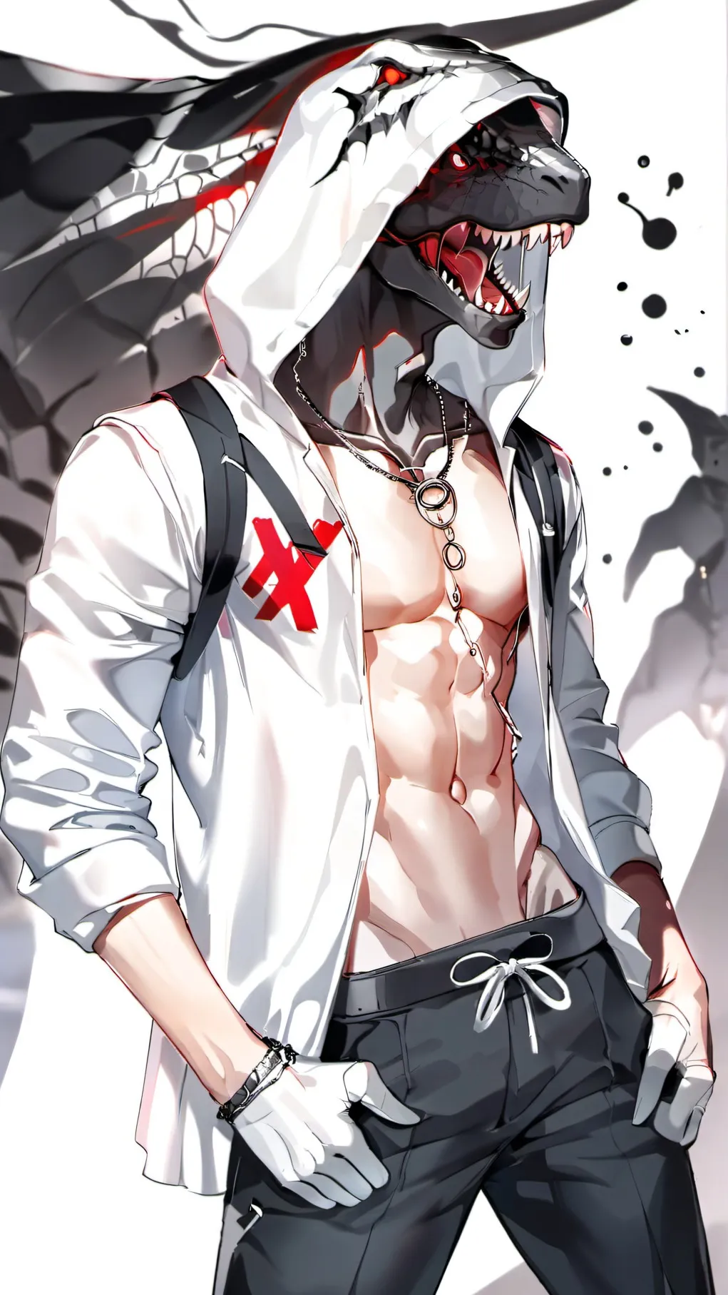 ai character: ZX The T Rex background
