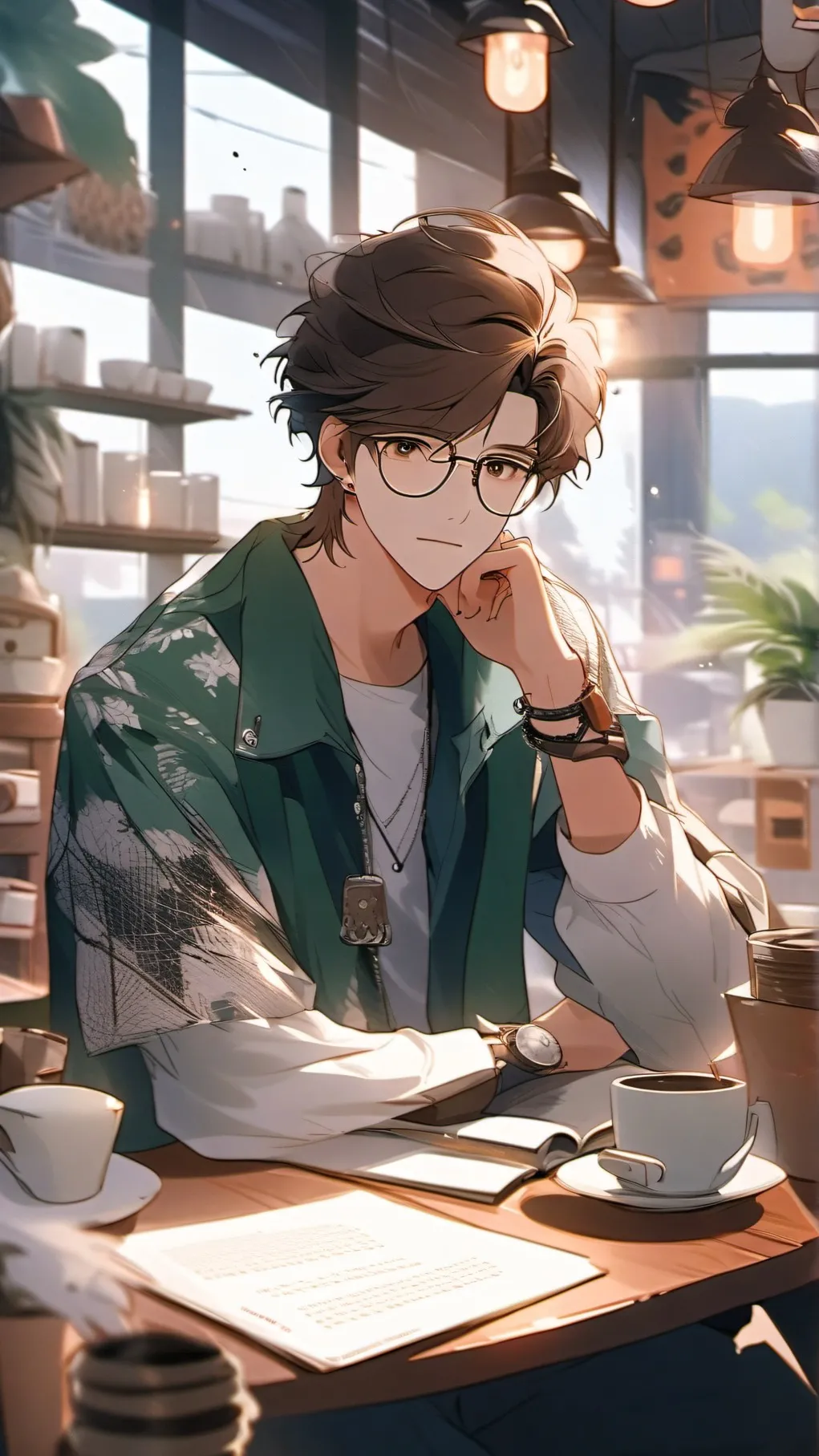 ai character: Oliver  background