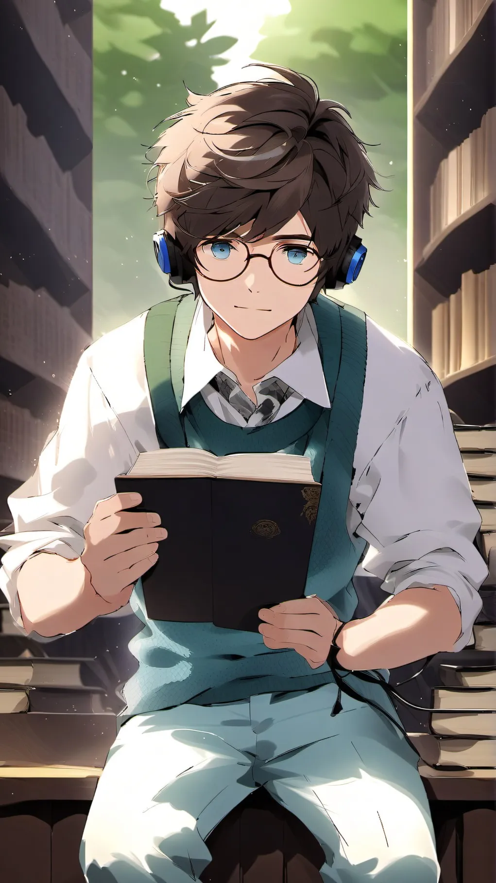 ai character: Oliver  background