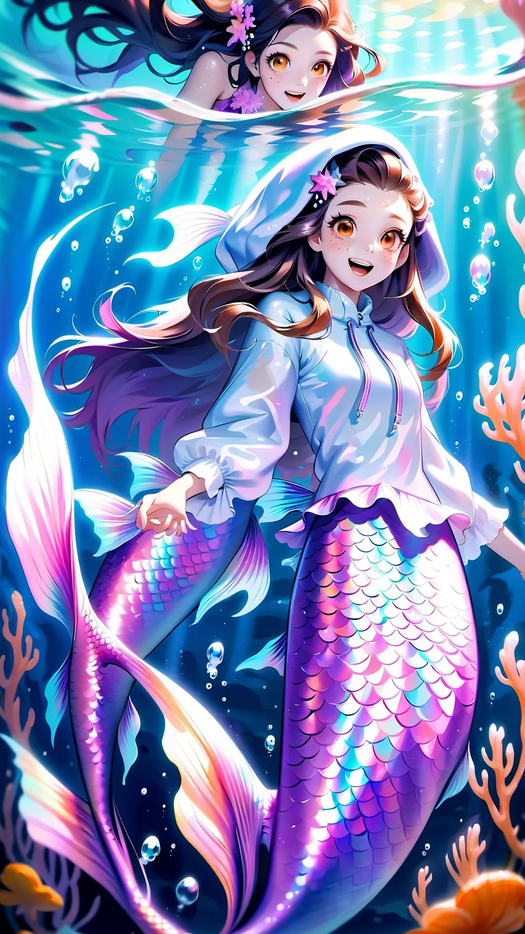 ai character: Mia & lily background