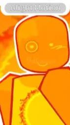 ai character: Fire ring background