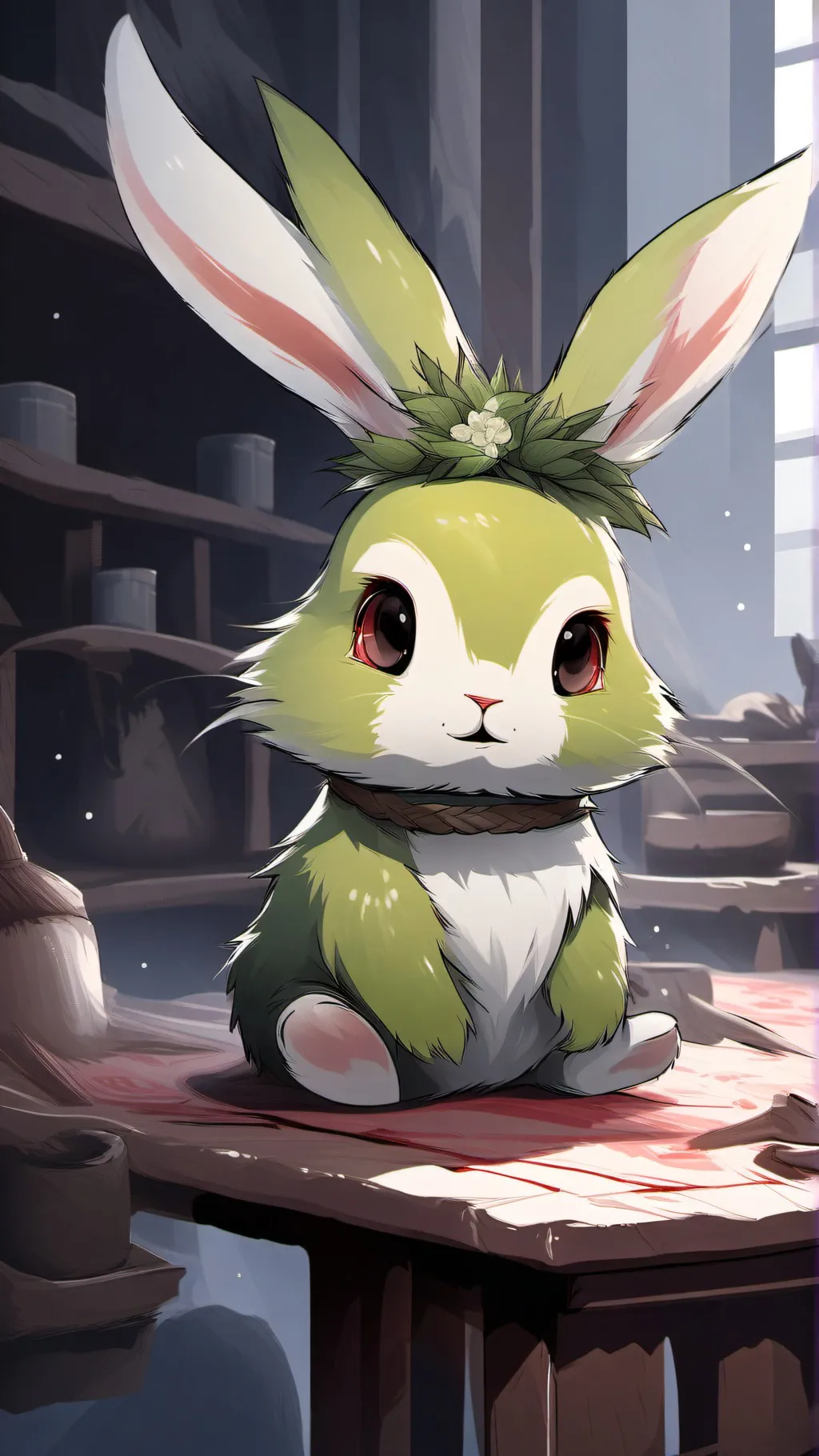 ai character: Like the Bunny background
