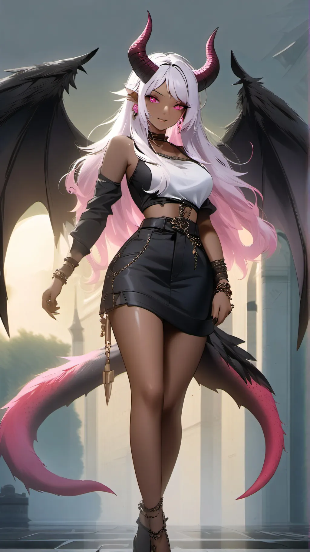 ai character: Aurora background