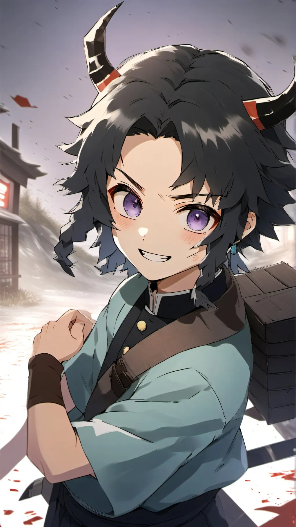 ai character: KNY INFECTION AU. background