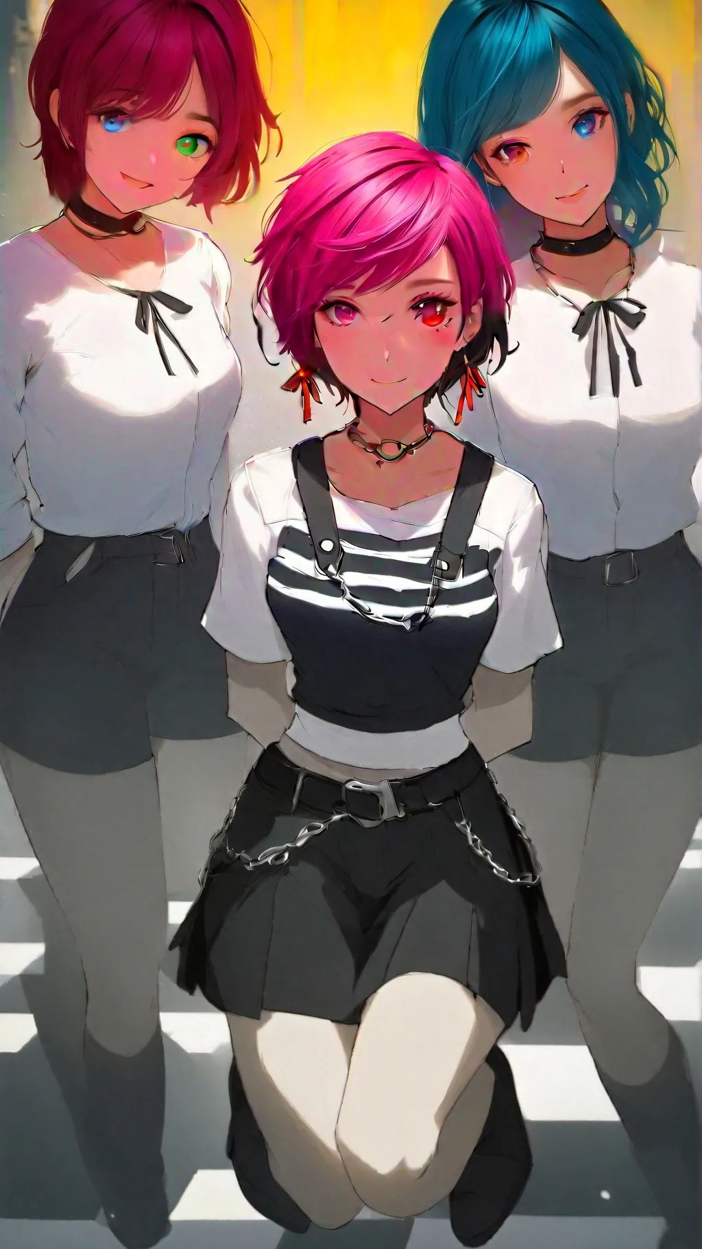 ai character: kneeesock dolls background