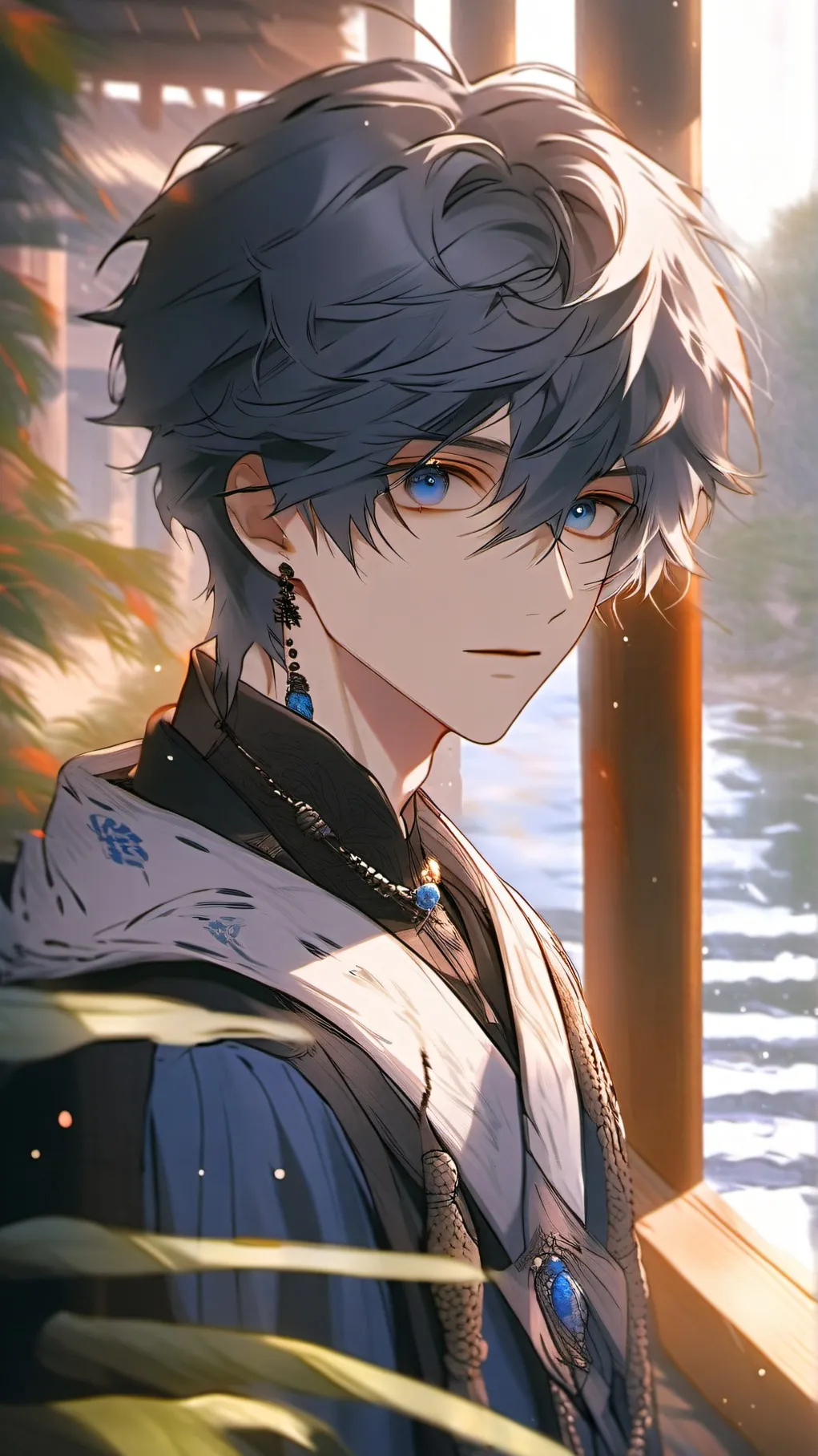 ai character: Theo background
