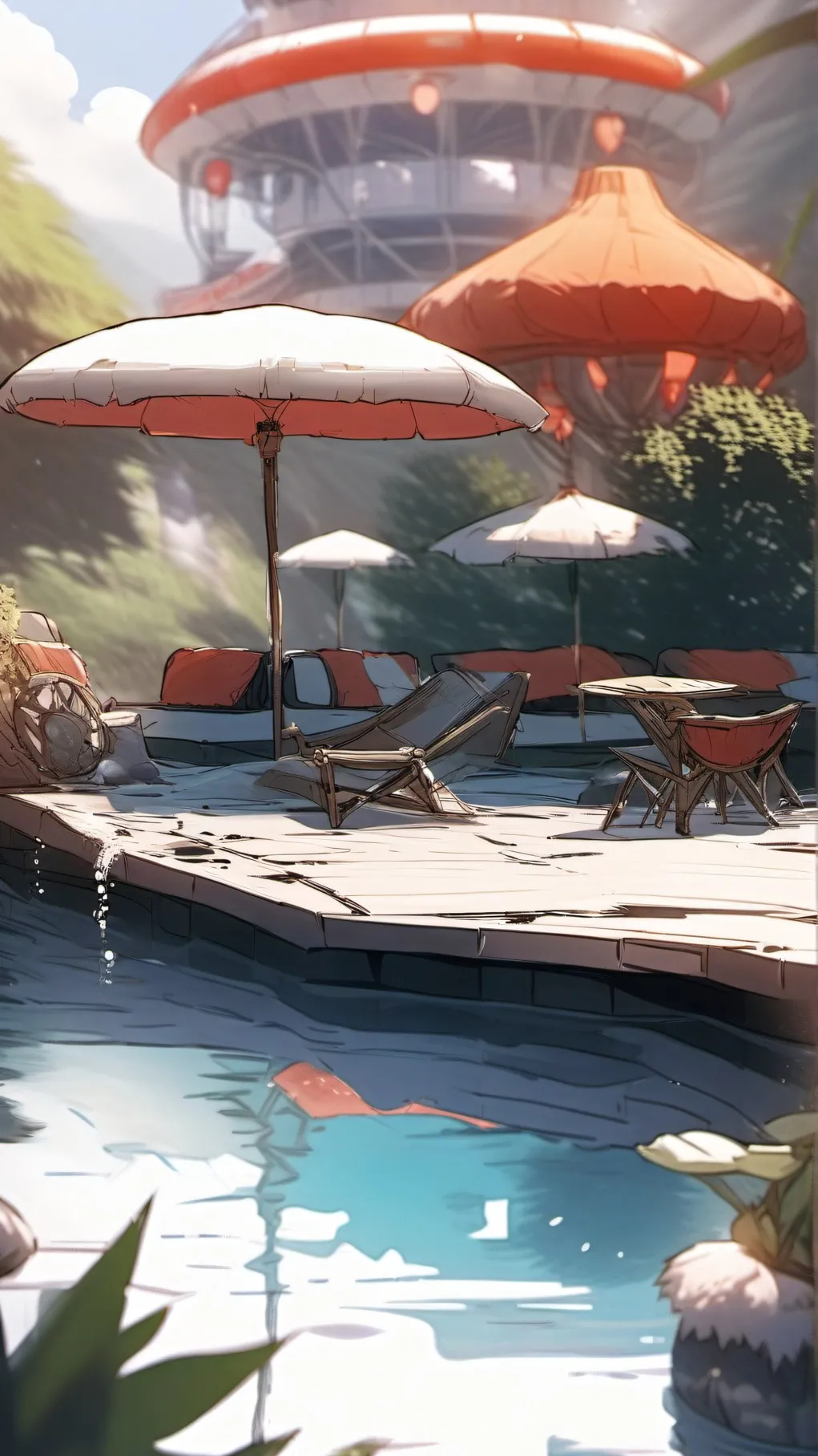 ai character: rblx gc water park background