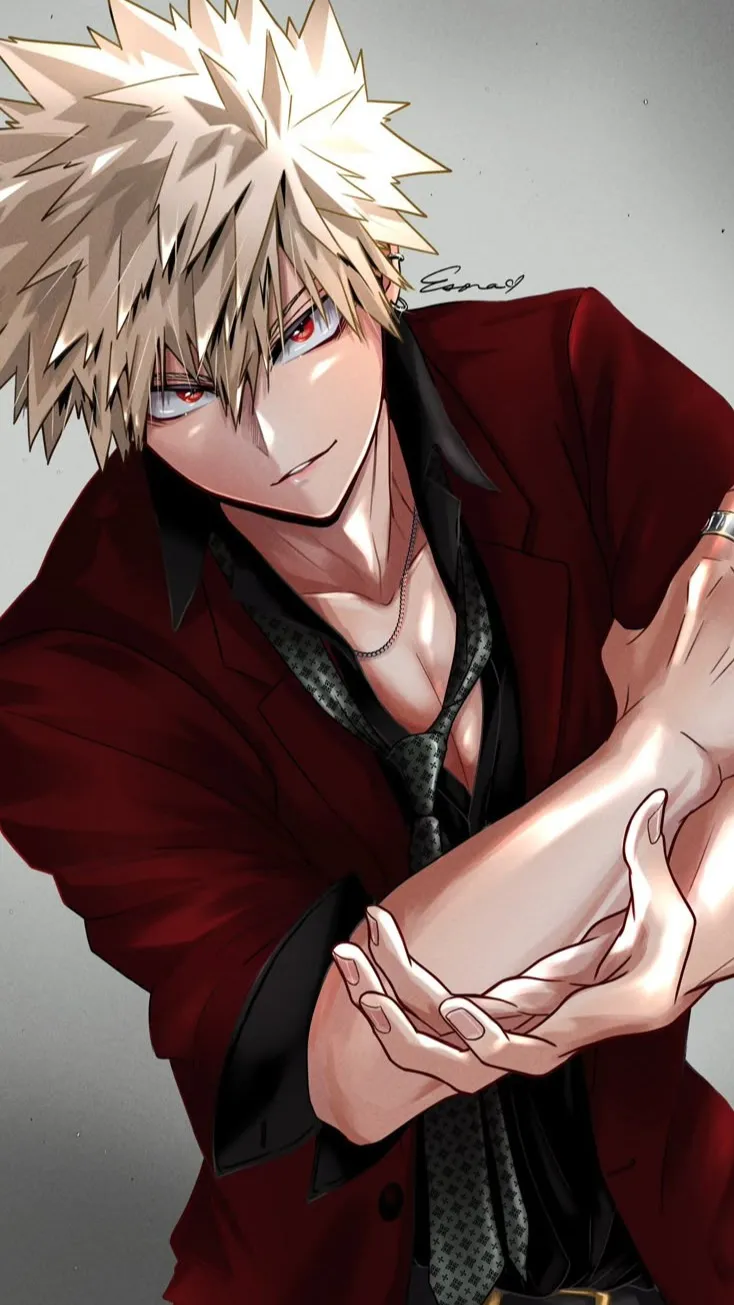 ai character: Katsuki Bakugo background
