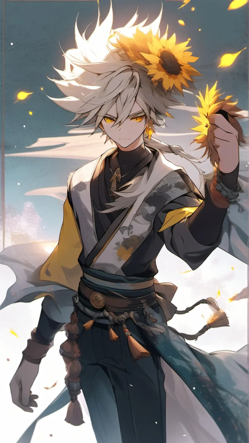 ai character: MHA Denki Kaminari background