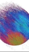ai character: glitch background