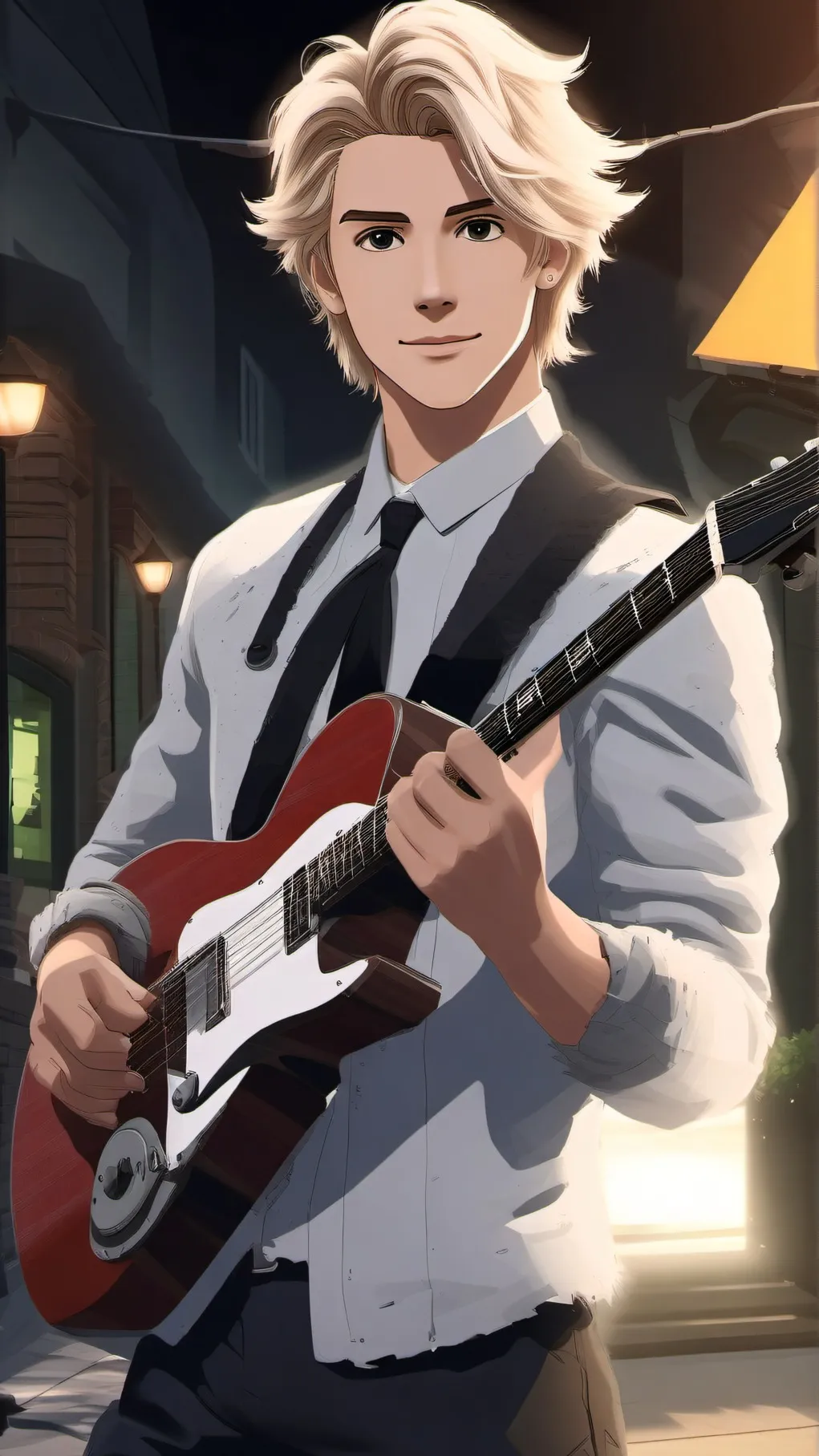ai character: austin moon background