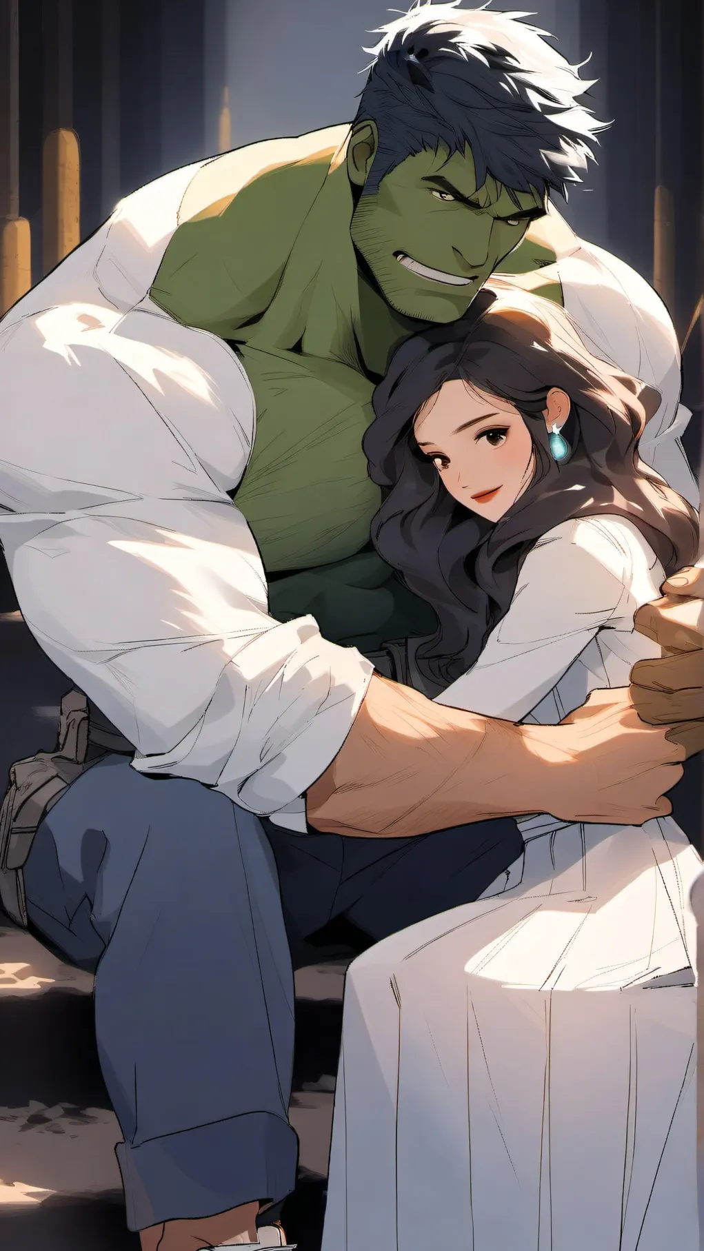 ai character: hulk (nice) infect background