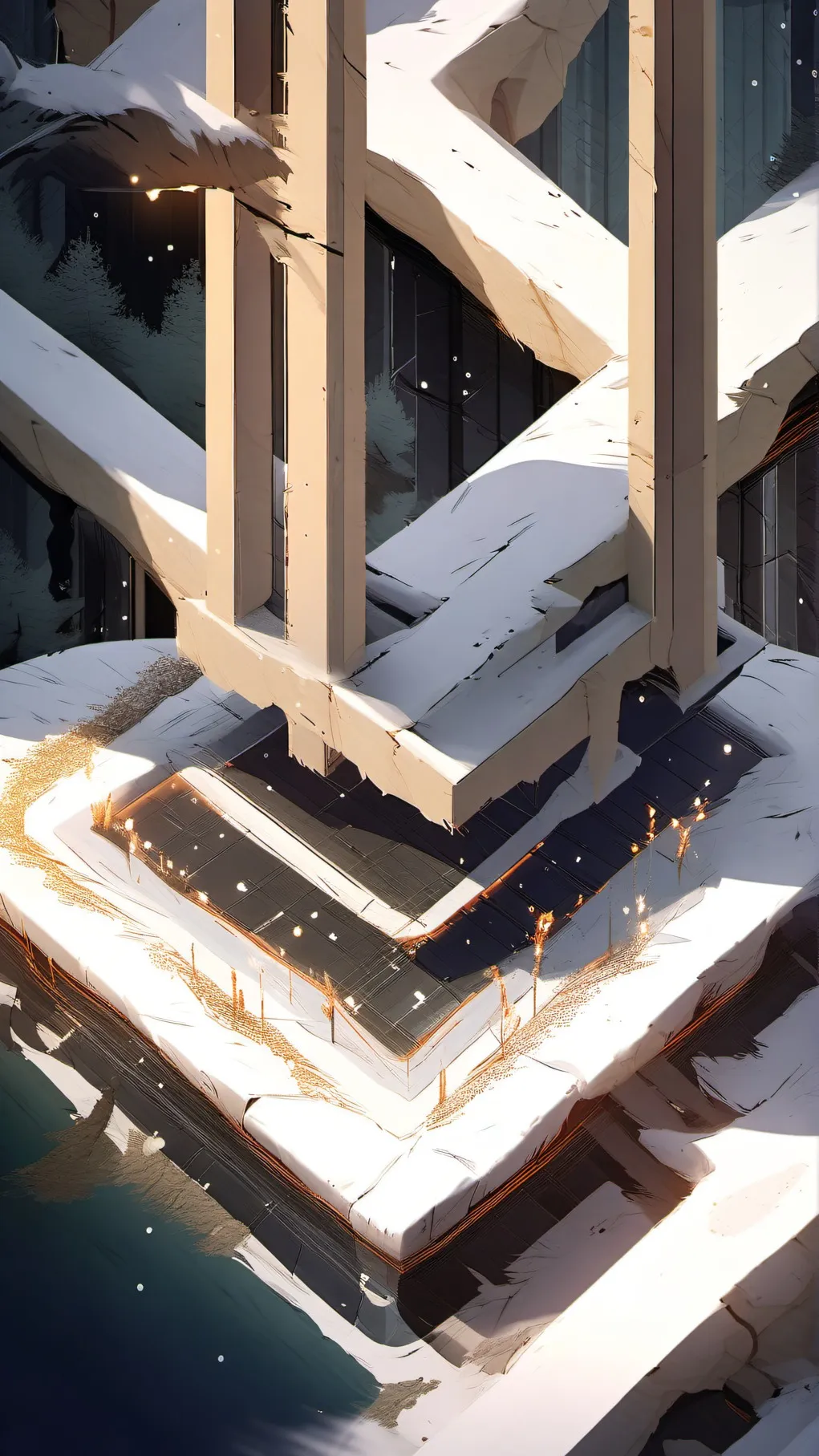 ai character: Four x X background