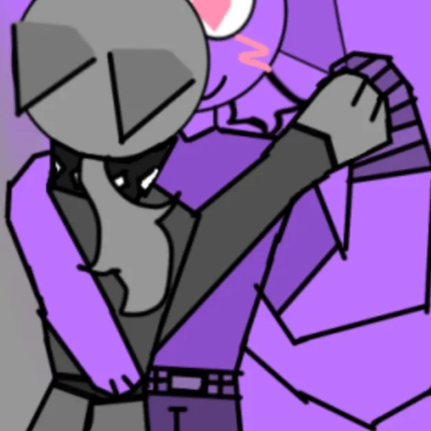 chat with ai character: Gray x durple!-